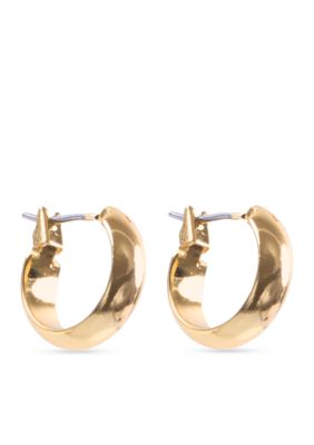 Anne Klein Gold-Tone Hoop Earrings, Yellow