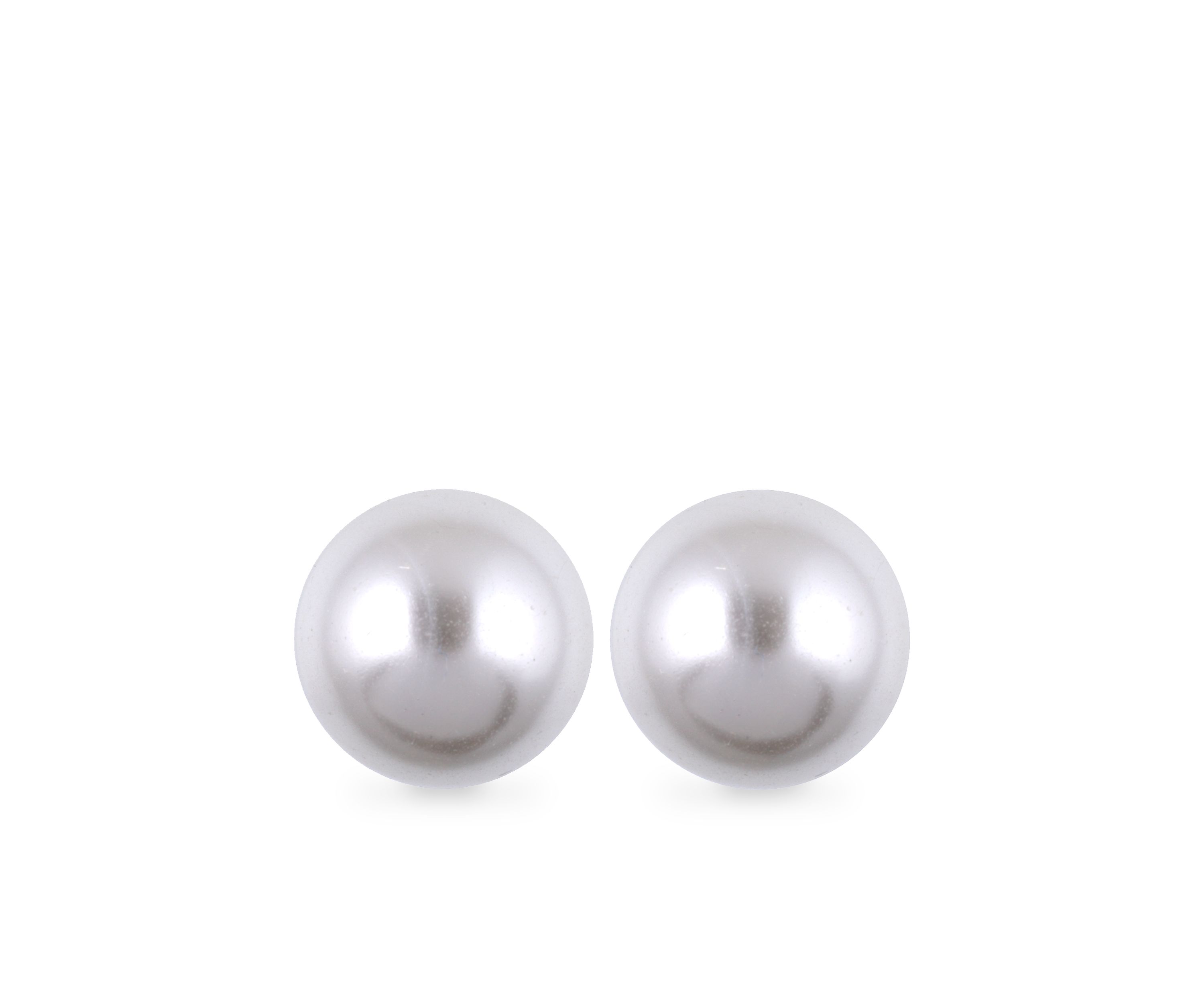 12-mm. Faux Pearl Studs