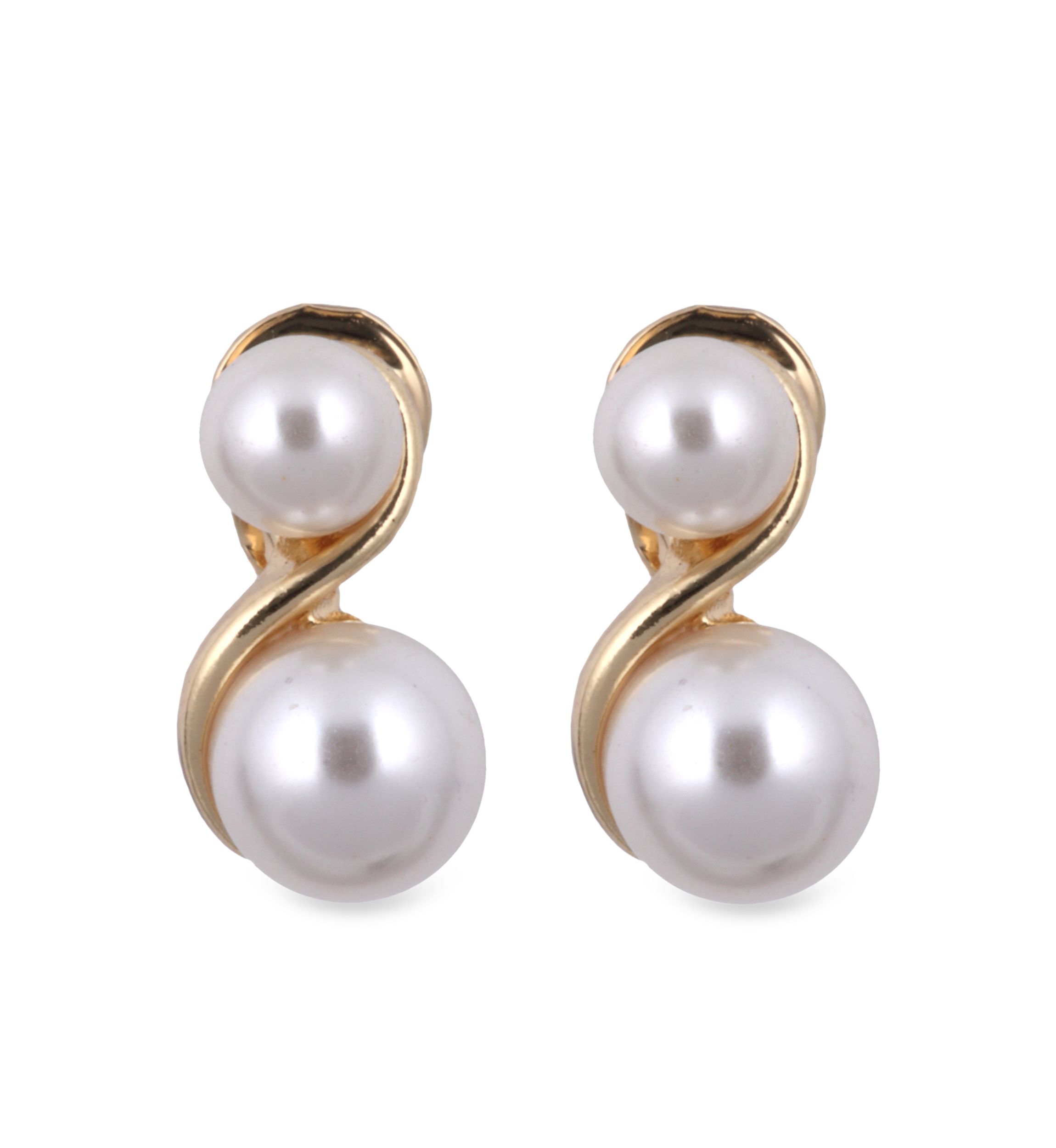 Pearl S Clip Earring