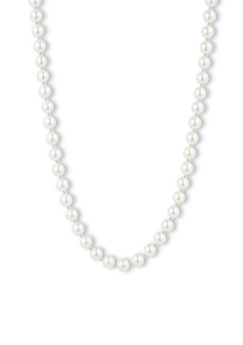 Anne Klein Pearl Collar Necklace