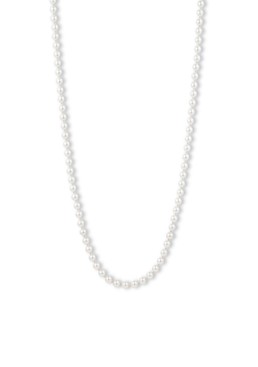 Long Pearl Strand Necklace