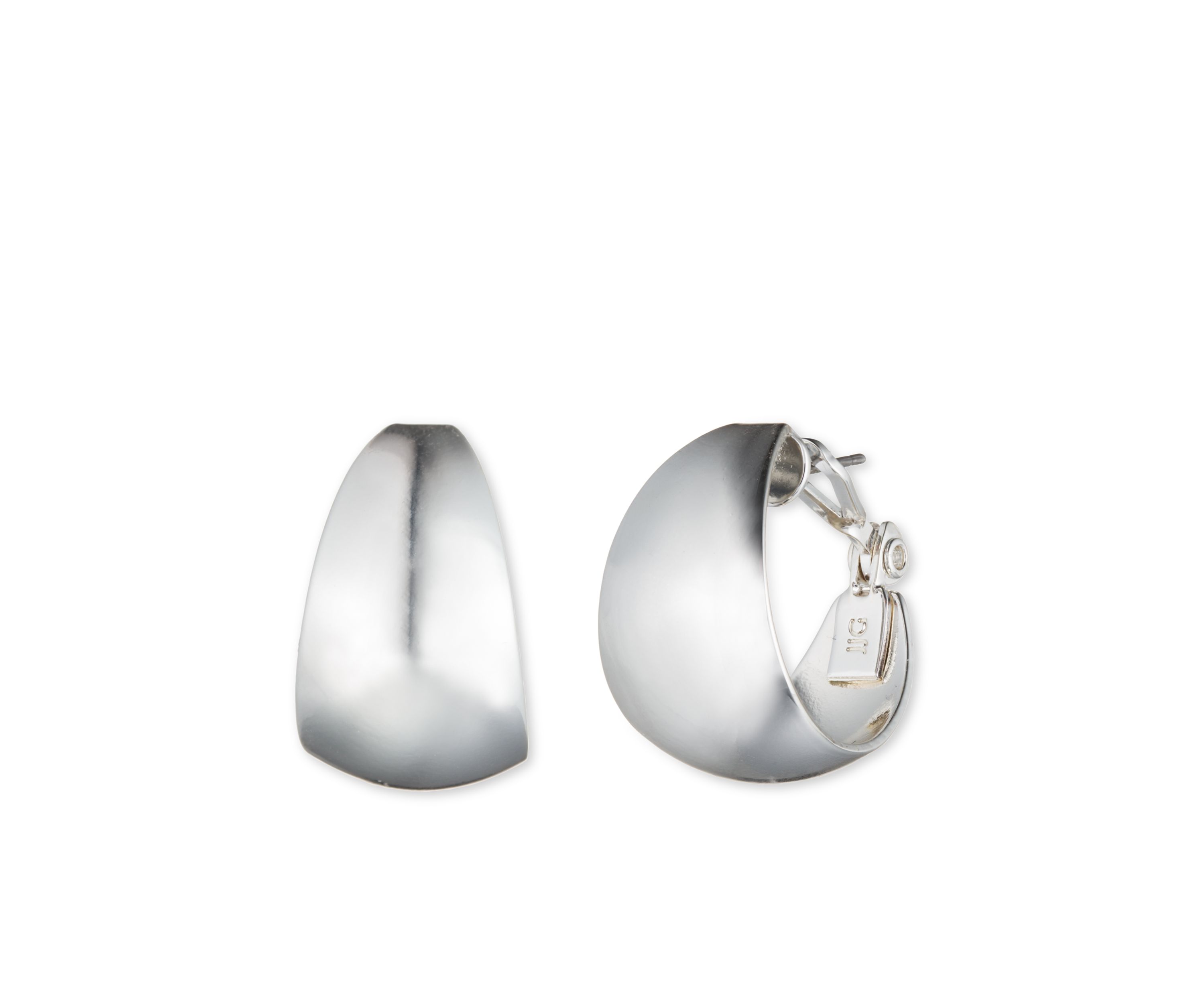 Silver-Tone Hoop Earrings