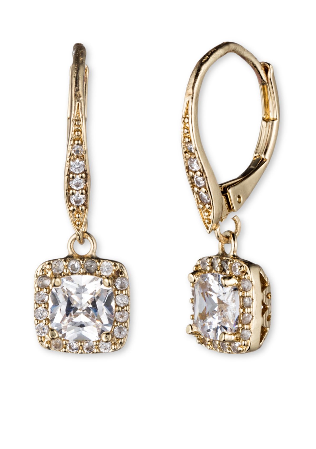 Single Stone Drop Earrings