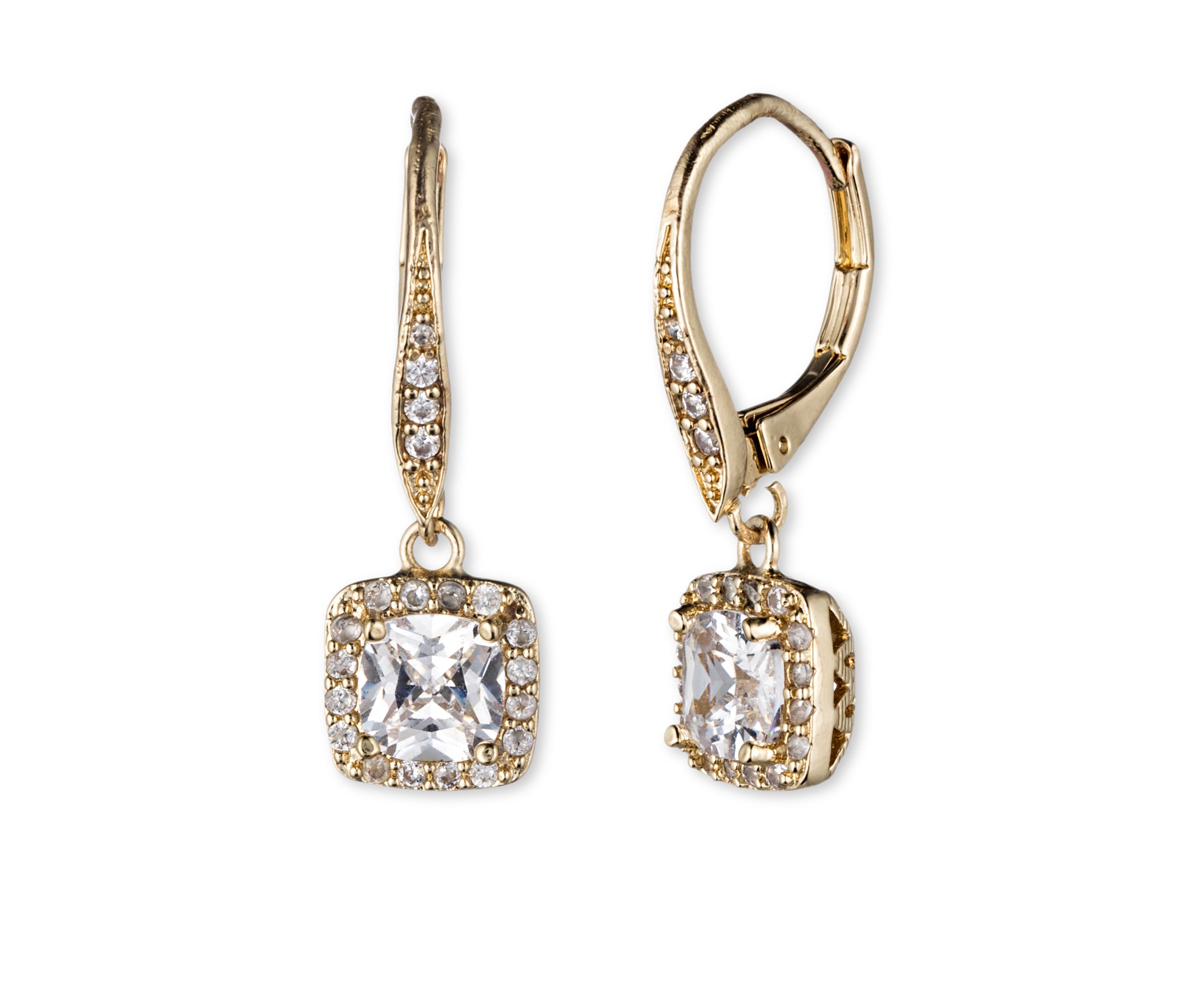 Single Stone Drop Earrings