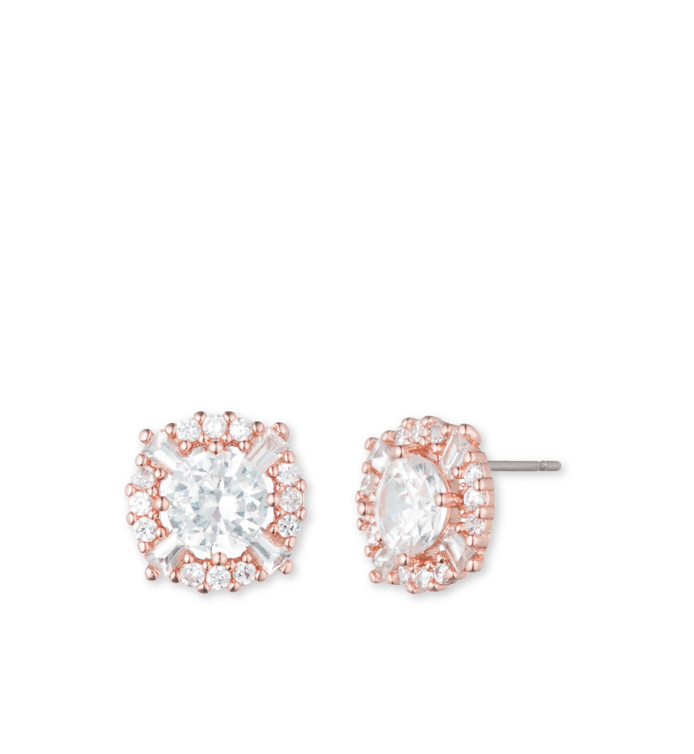 Rose Gold-Tone Stud Earrings