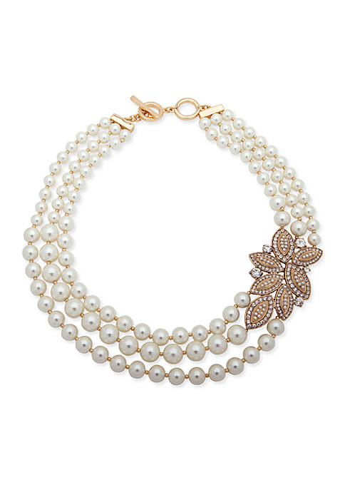 Anne Klein Gold-Tone Pearl Necklace | belk