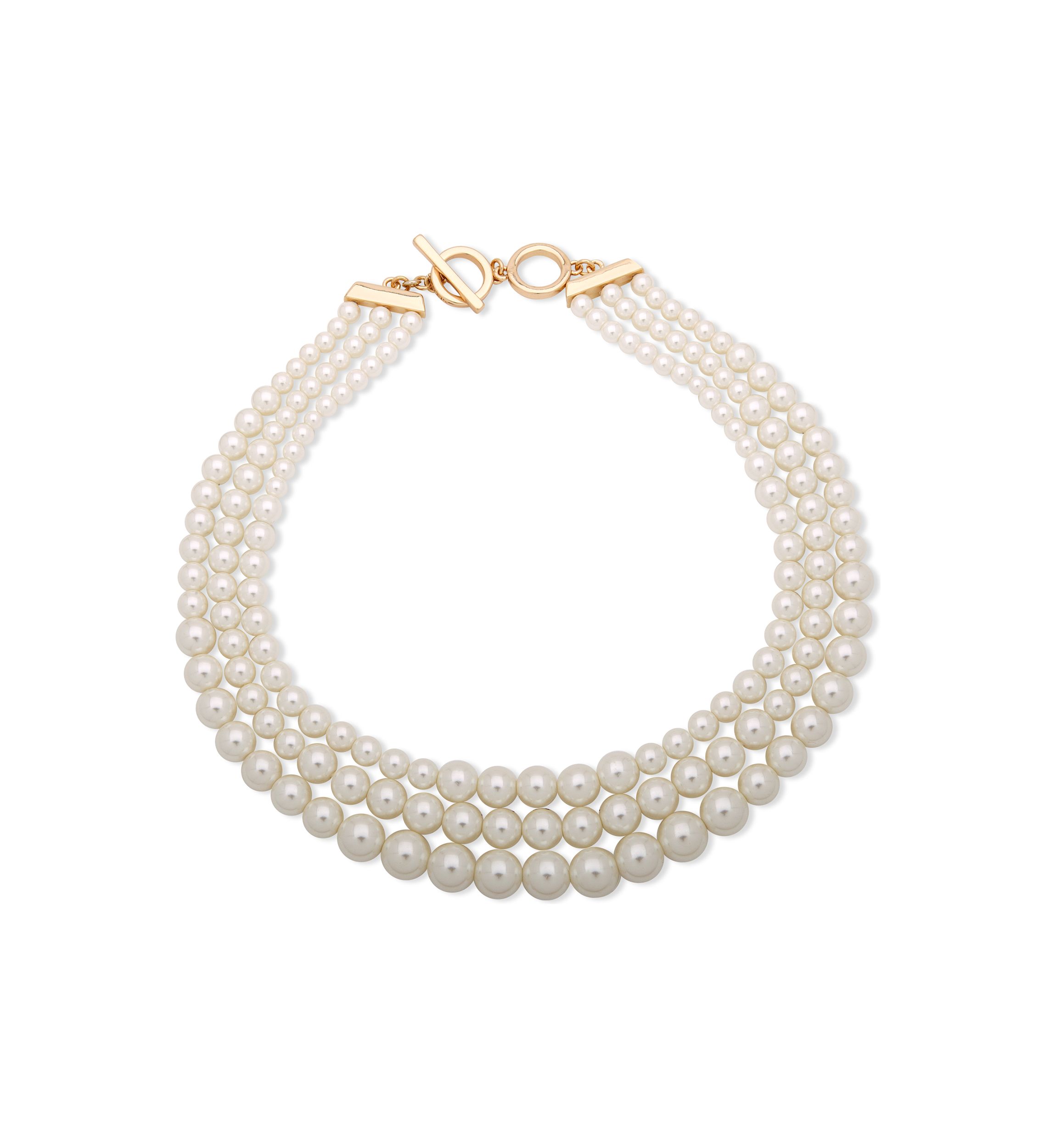 Gold-Tone Pearl Necklace