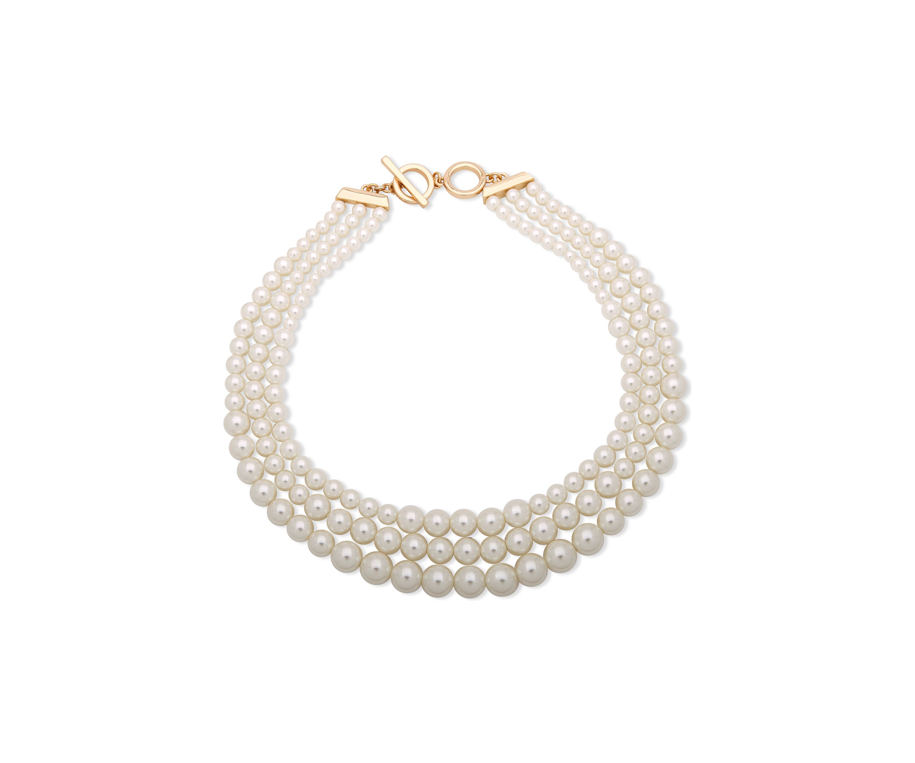 Gold-Tone Pearl Necklace
