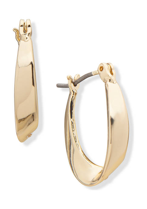 Anne Klein Gold Tone Small Hoop Earrings