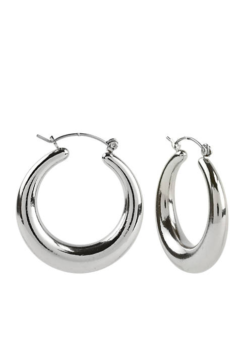 Belk Silver-Tone Hoop Earrings