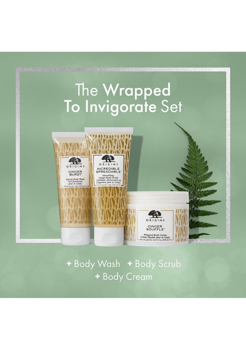 Wrapped to Invigorate Ginger Body Wash, Scrub & Cream - $73 Value!