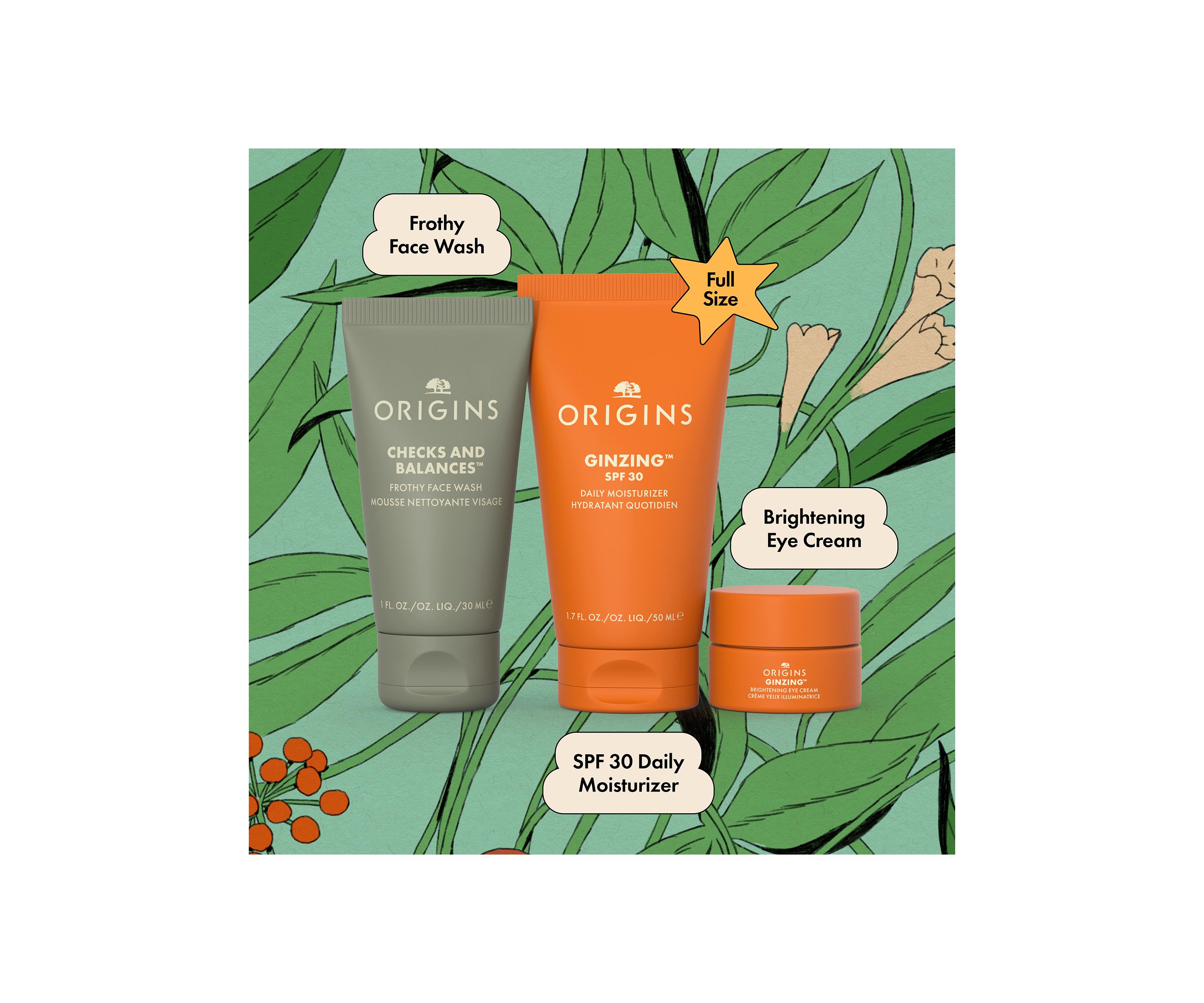 Glowing Essentials Gift Set to Cleanse, Hydrate & Brighten Skin - $57 Value!
