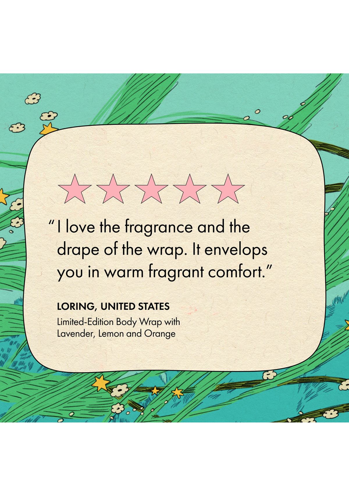 FELL GOOD HUG Bedtime Body Wrap with Lavender, Lemon & Orange