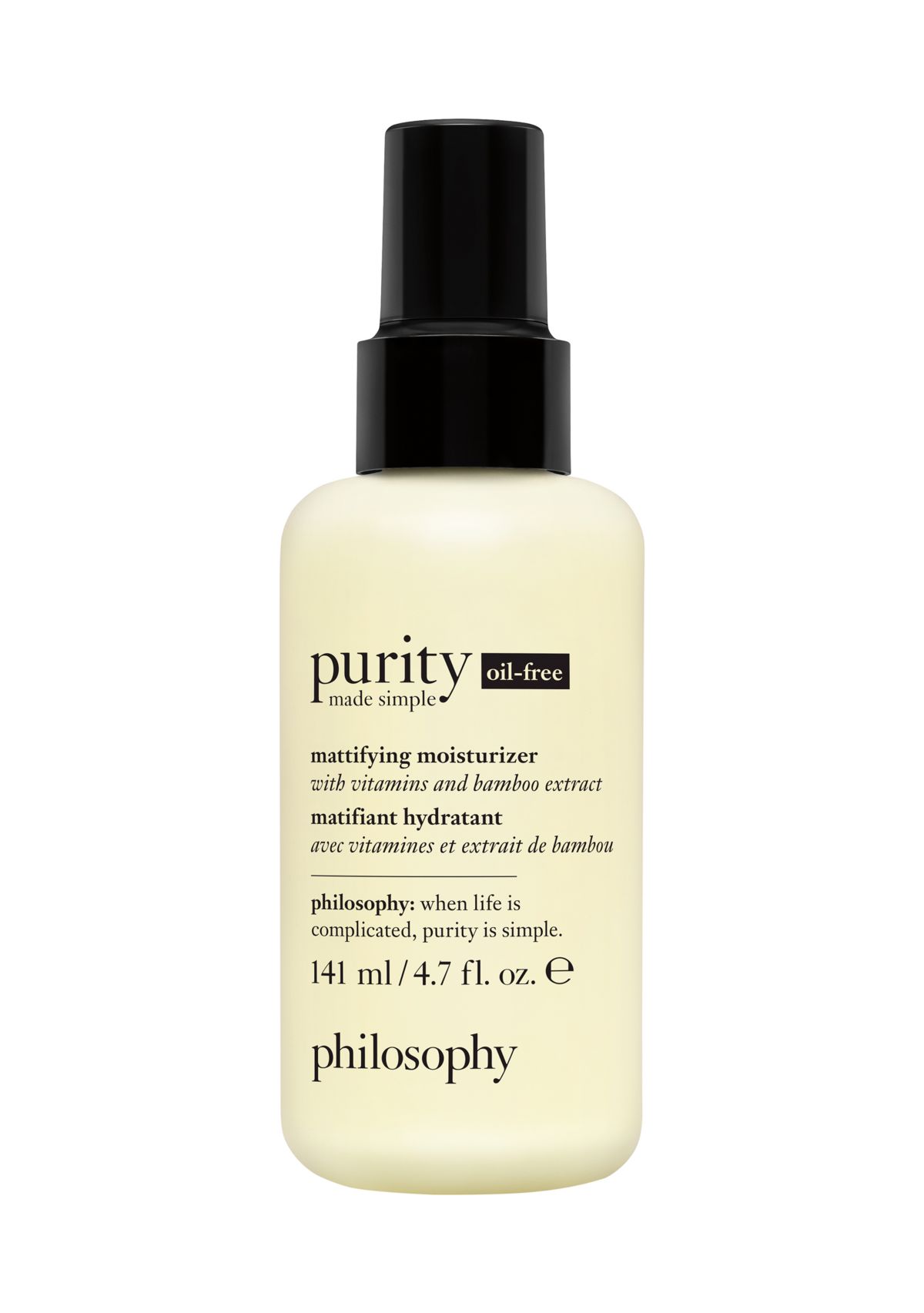 Purity Made Simple Oil-Free Mattifying Moisturizer with Vitamins and Bamboo Extract