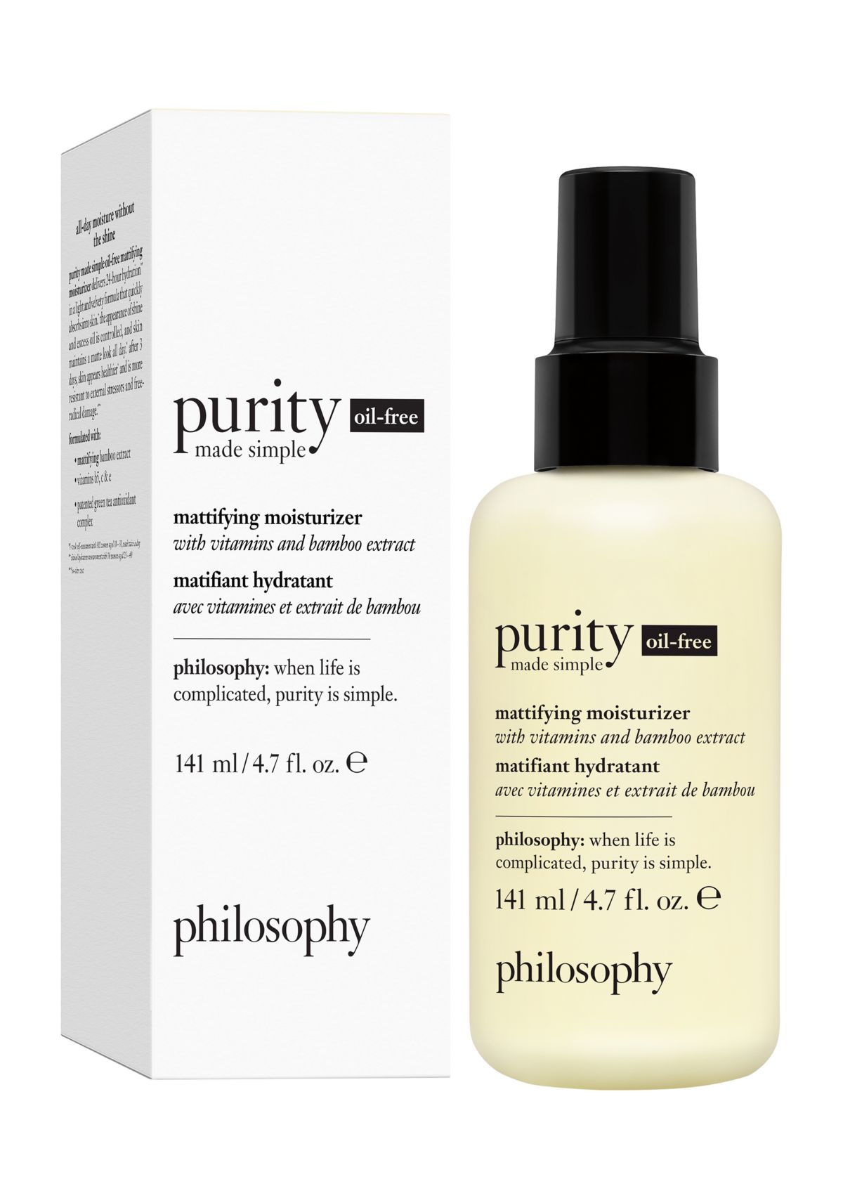 Purity Made Simple Oil-Free Mattifying Moisturizer with Vitamins and Bamboo Extract