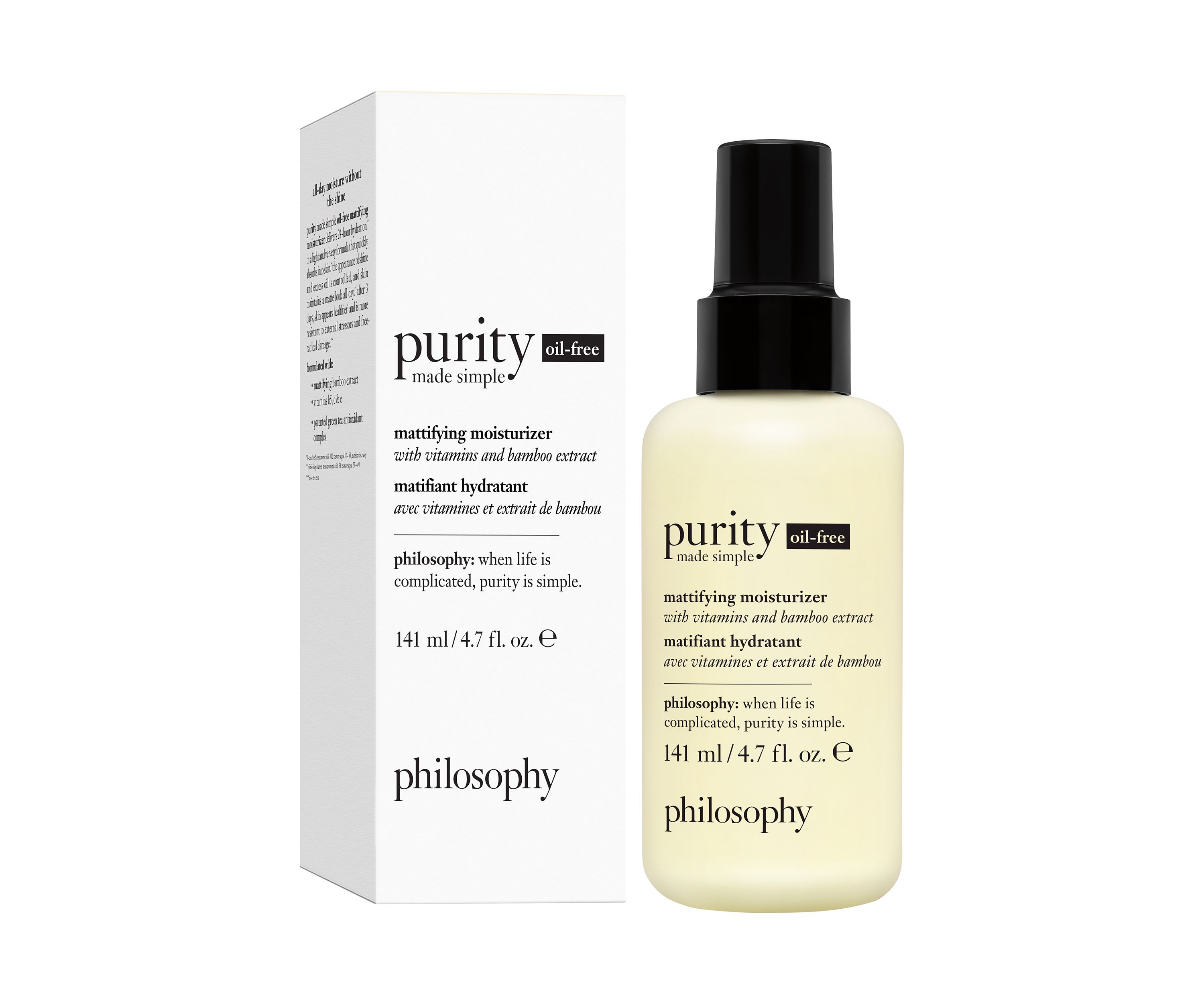 Purity Made Simple Oil-Free Mattifying Moisturizer with Vitamins and Bamboo Extract
