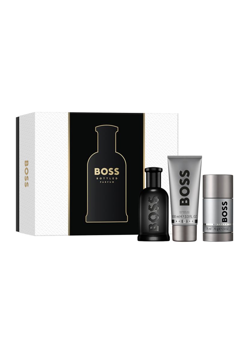 Mens 3-Piece BOSS Bottled Parfum Gift Set - $186 Value!