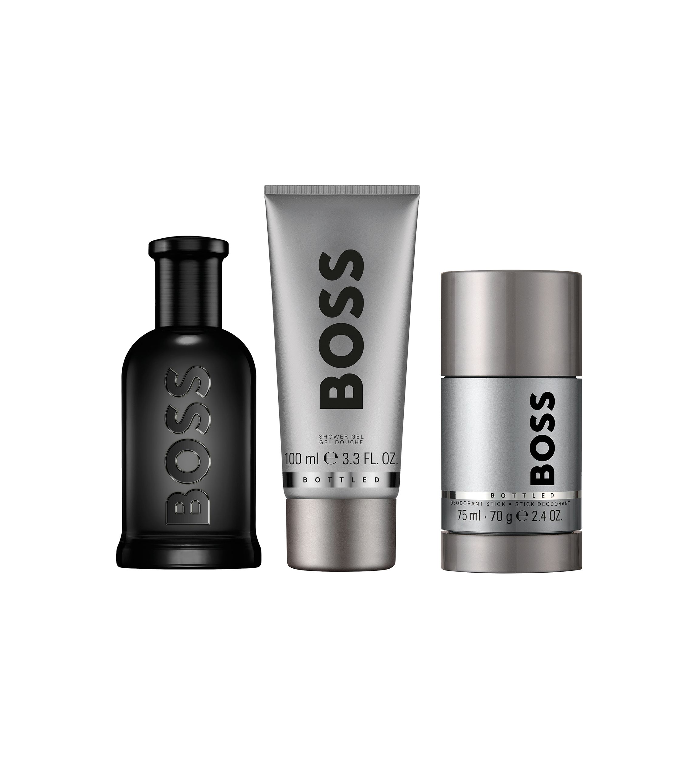 Mens 3-Piece BOSS Bottled Parfum Gift Set - $186 Value!