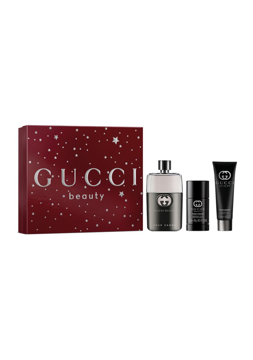 Guilty Pour Homme Eau de Toilette for Men Trio Gift Set - $183 Value!