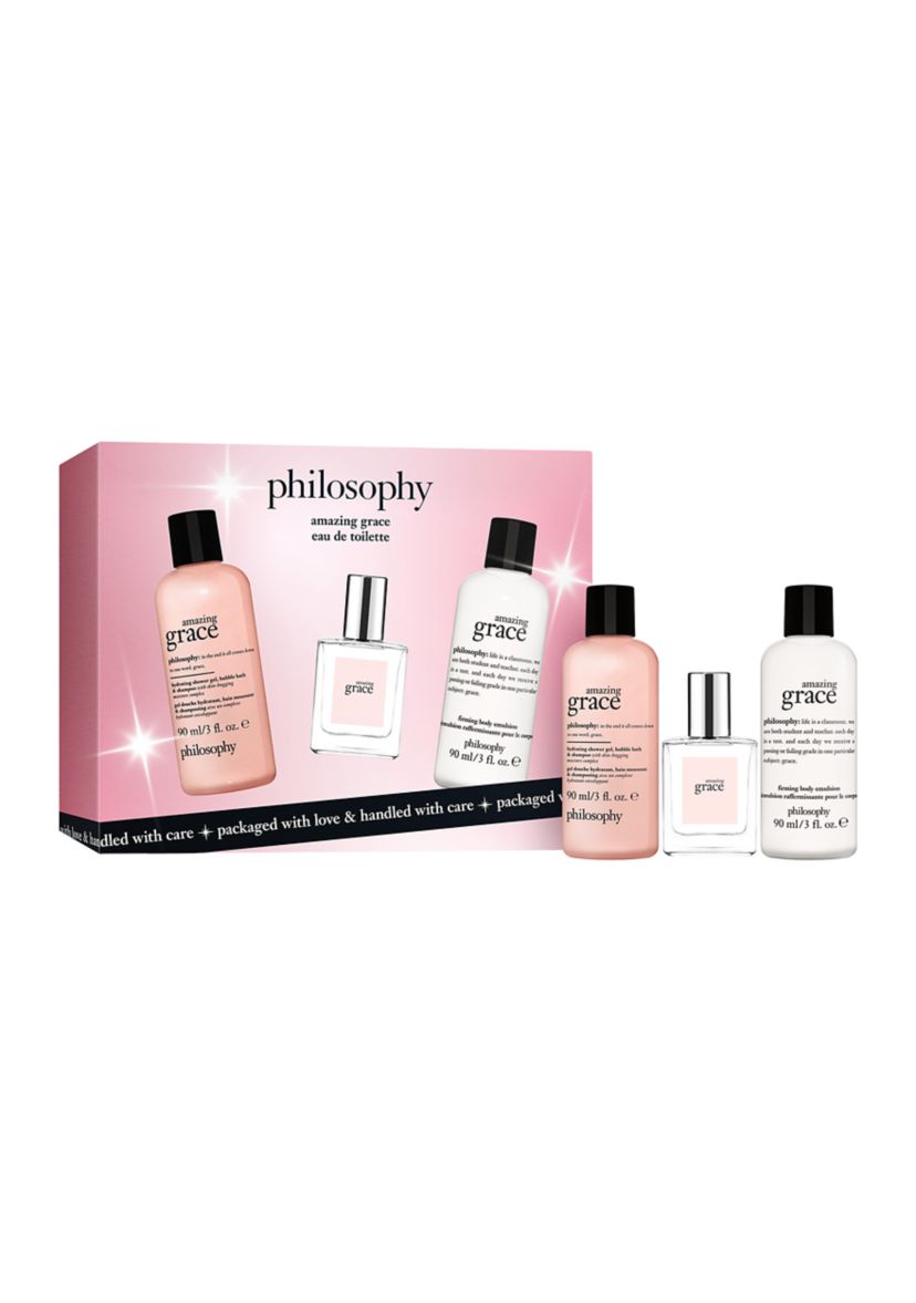  Amazing Grace Eau De Toilette Collection for Women Trio Gift Set 