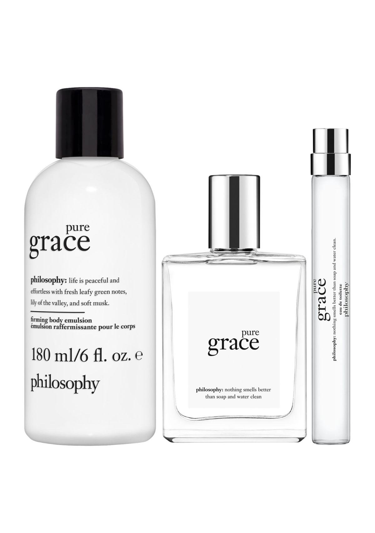 Pure Grace Eau de Toilette for Women Trio Gift Set