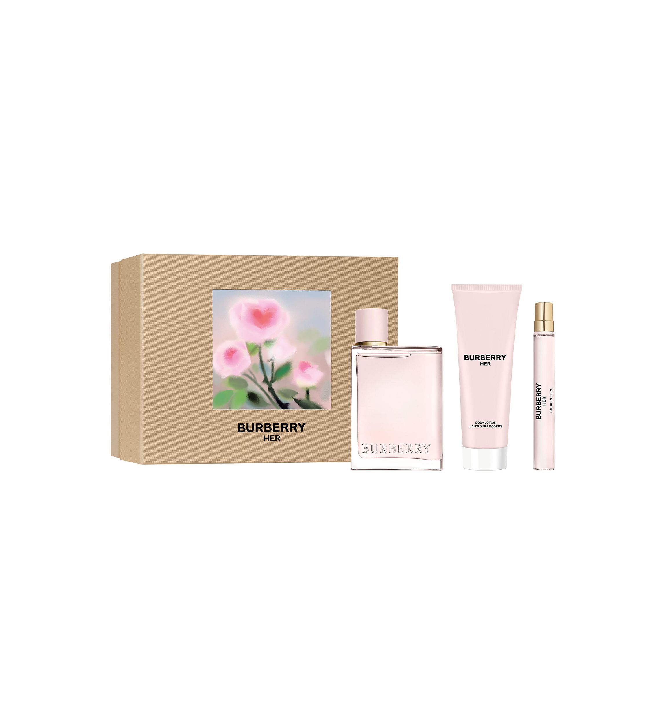Burberry Her Eau de Parfum for Women & Body Lotion Trio Gift Set