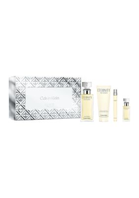 Calvin Klein Women's Eternity Eau de Parfum & Body Lotion 4-Piece Gift Set - $185 Value
