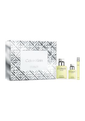 Calvin Klein Men's Eternity Eau de Toilette & Travel Spray Trio Gift Set - $214 Value