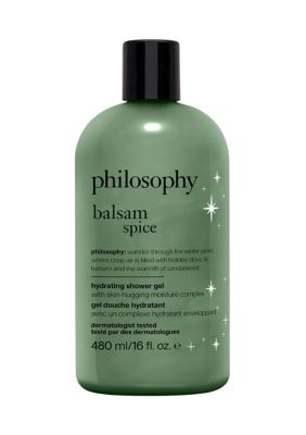 philosophy Balsam Spice Hydrating Shower Gel, Bubble Bath, & Shampoo, 16oz