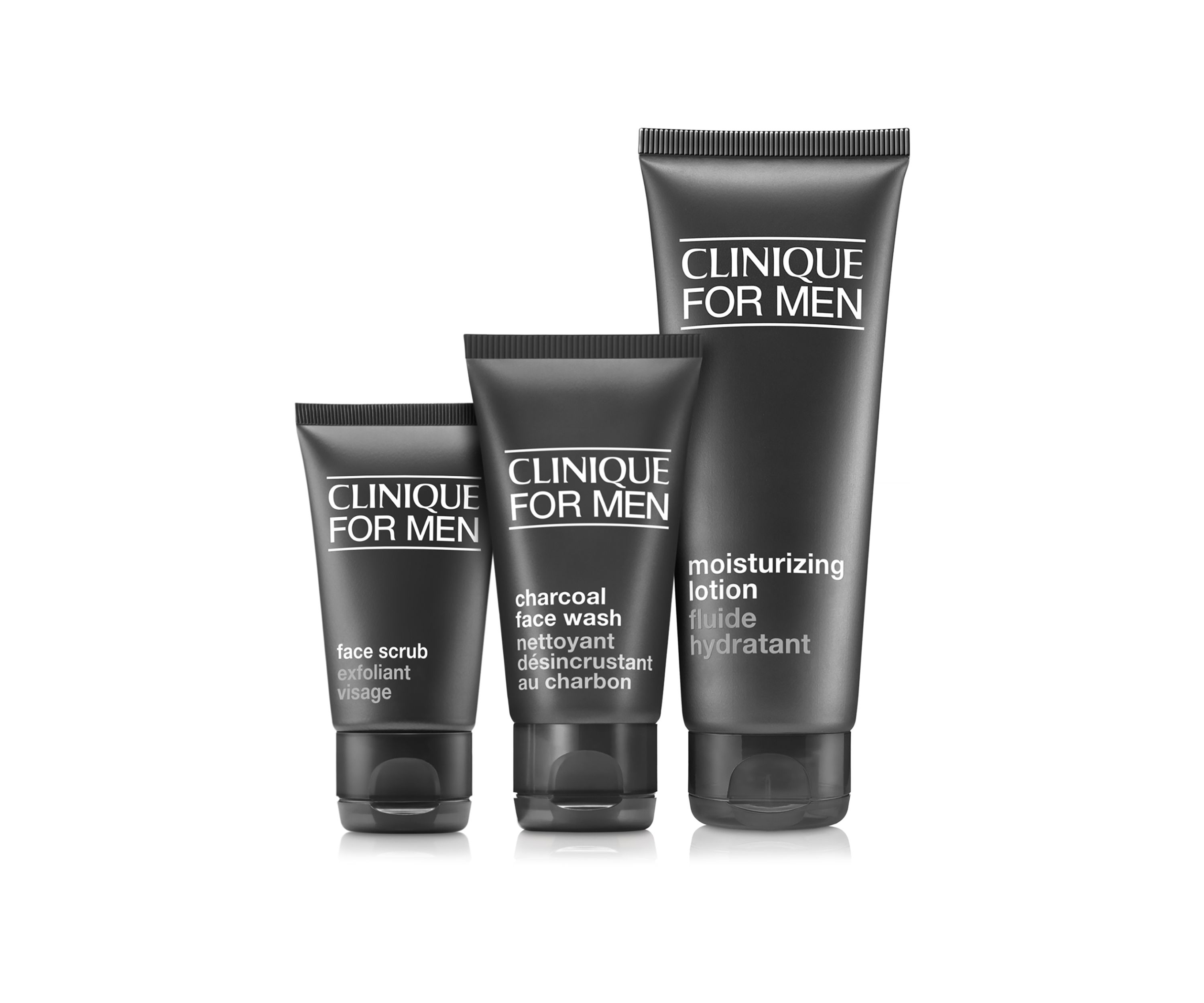 Daily Hydration Mens Skincare Set: Cleanse. Exfoliate. Hydrate - $54 Value!