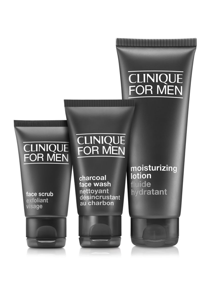 Daily Hydration Mens Skincare Set: Cleanse. Exfoliate. Hydrate - $54 Value!