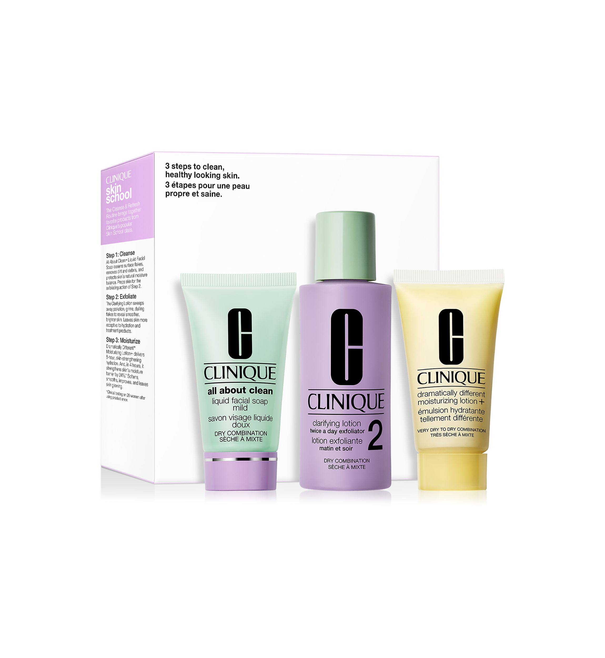 Skin School Supplies: Cleanser Refresher Course Set - Dry Combination