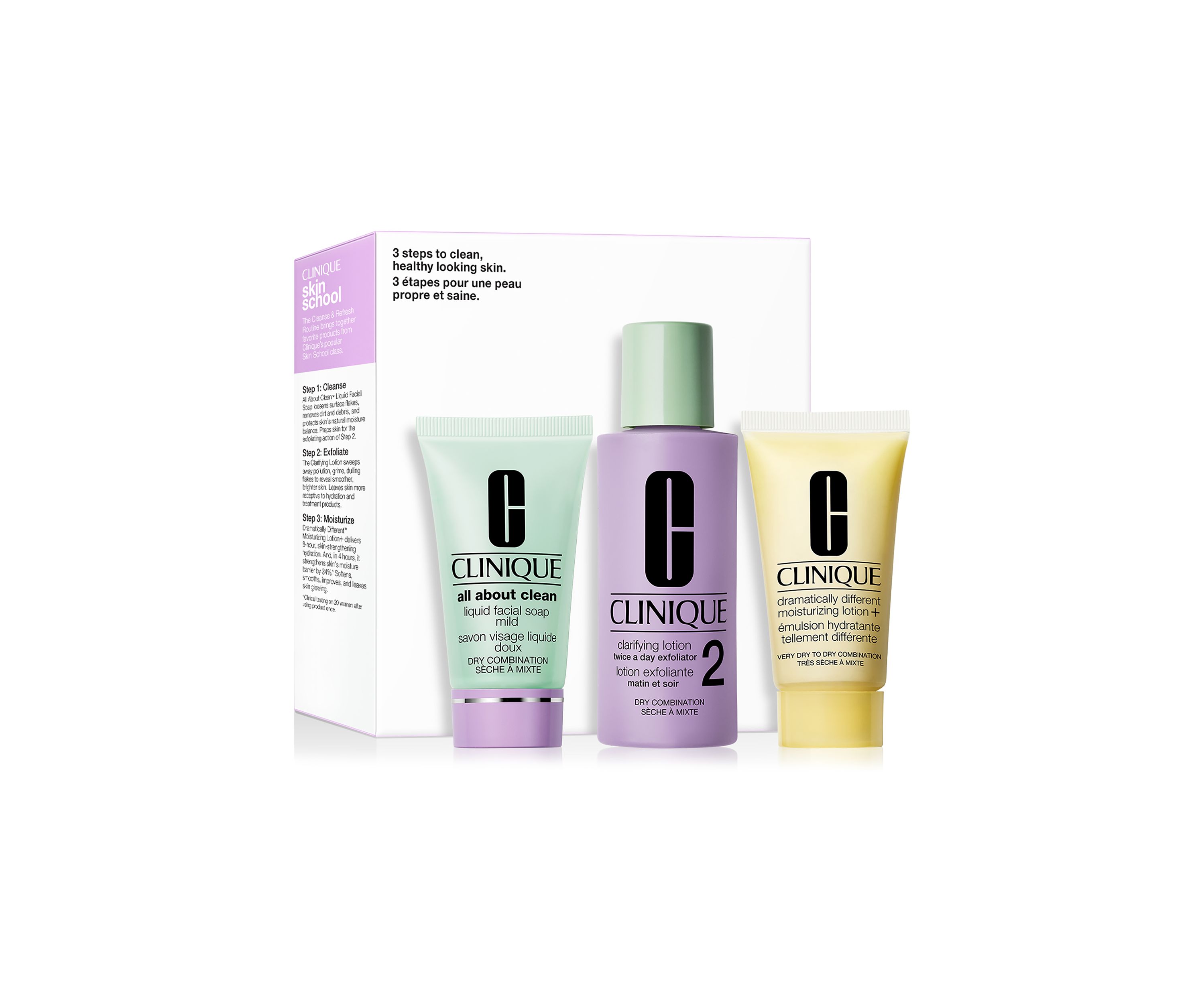 Skin School Supplies: Cleanser Refresher Course Set - Dry Combination