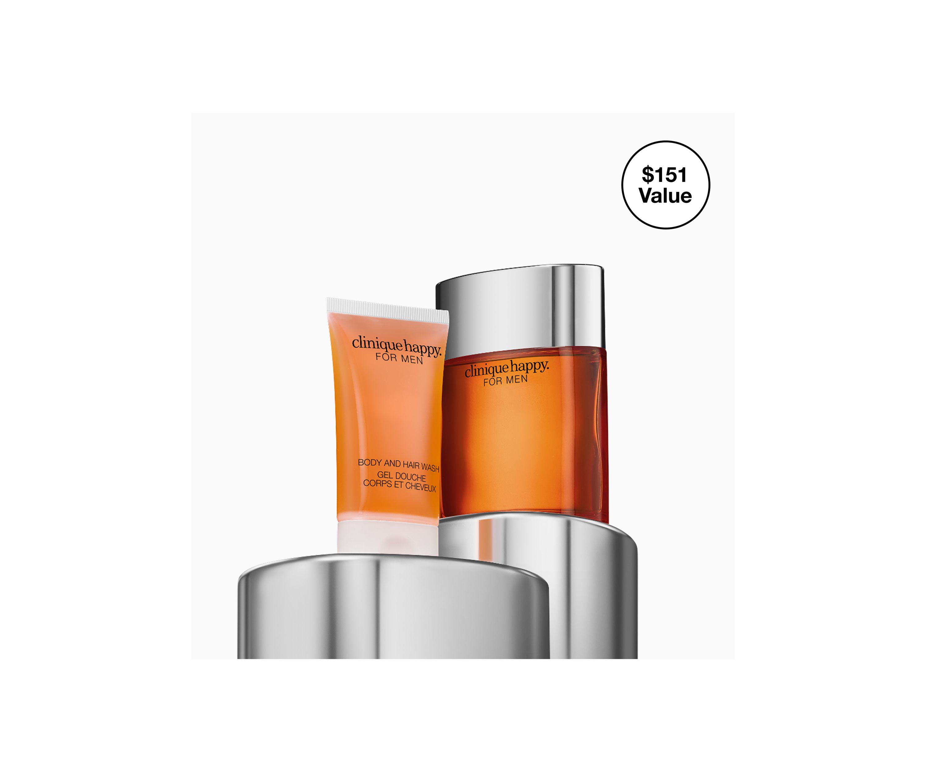 Happy for Him Mens Cologne & Body Wash Gift Set - $151 Value!