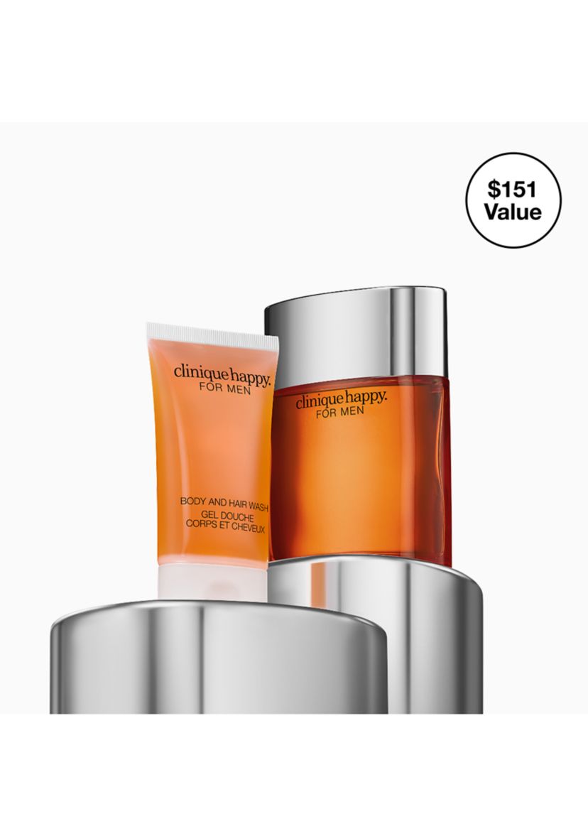 Happy for Him Mens Cologne & Body Wash Gift Set - $151 Value!