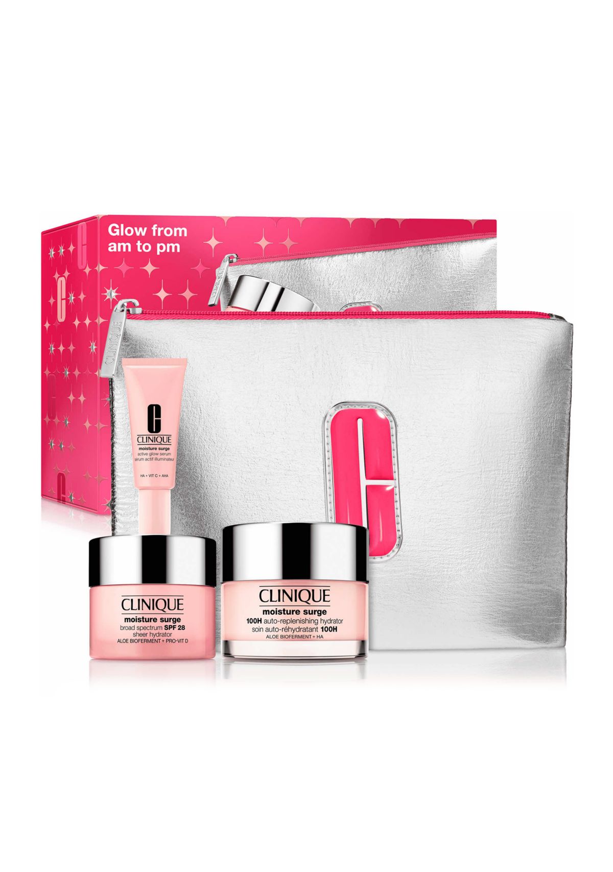 Glow from AM to PM Moisture Surge Skincare Gift Set - $91 Value!