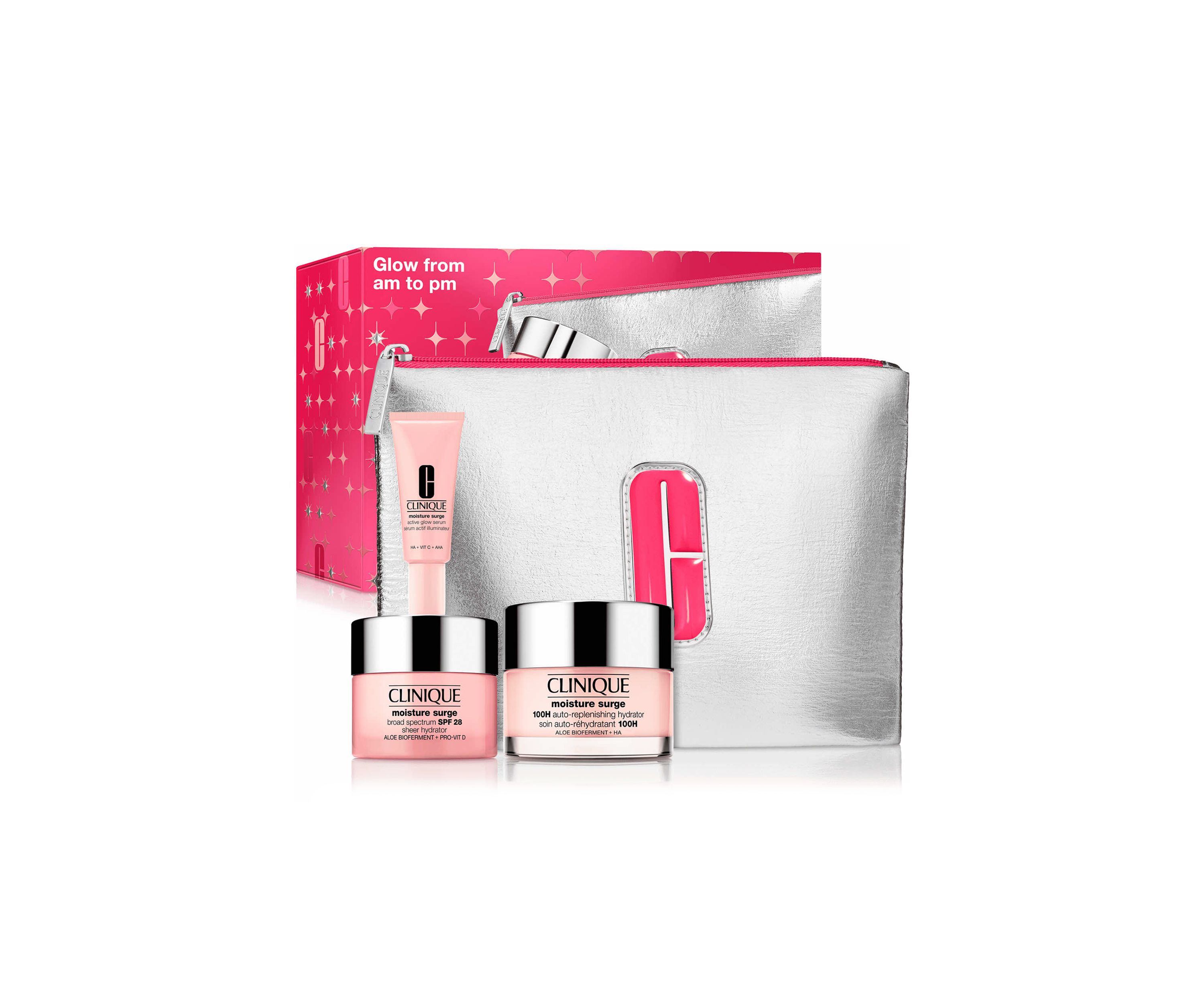 Glow from AM to PM Moisture Surge Skincare Gift Set - $91 Value!