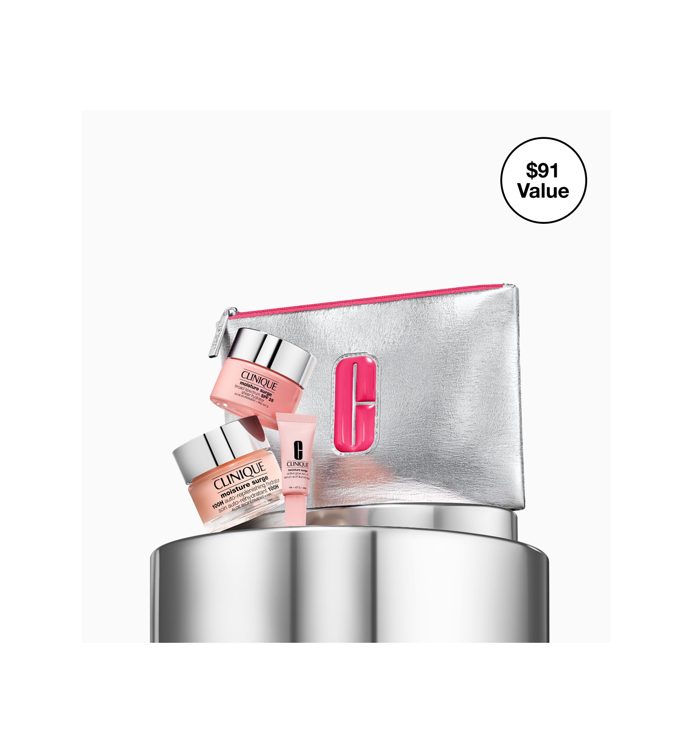Glow from AM to PM Moisture Surge Skincare Gift Set - $91 Value!