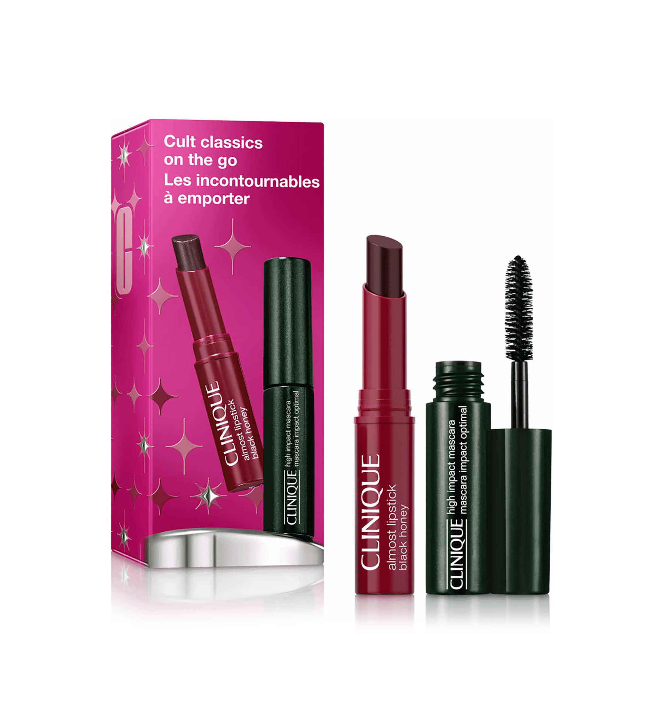 Cult Classics on the Go: High Impact Mascara + Black Honey Lip Mini Gift Set - $29 Value!