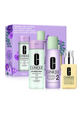 Clinique Healthy Skin 3-Step System Skincare Gift Set - $84 Value