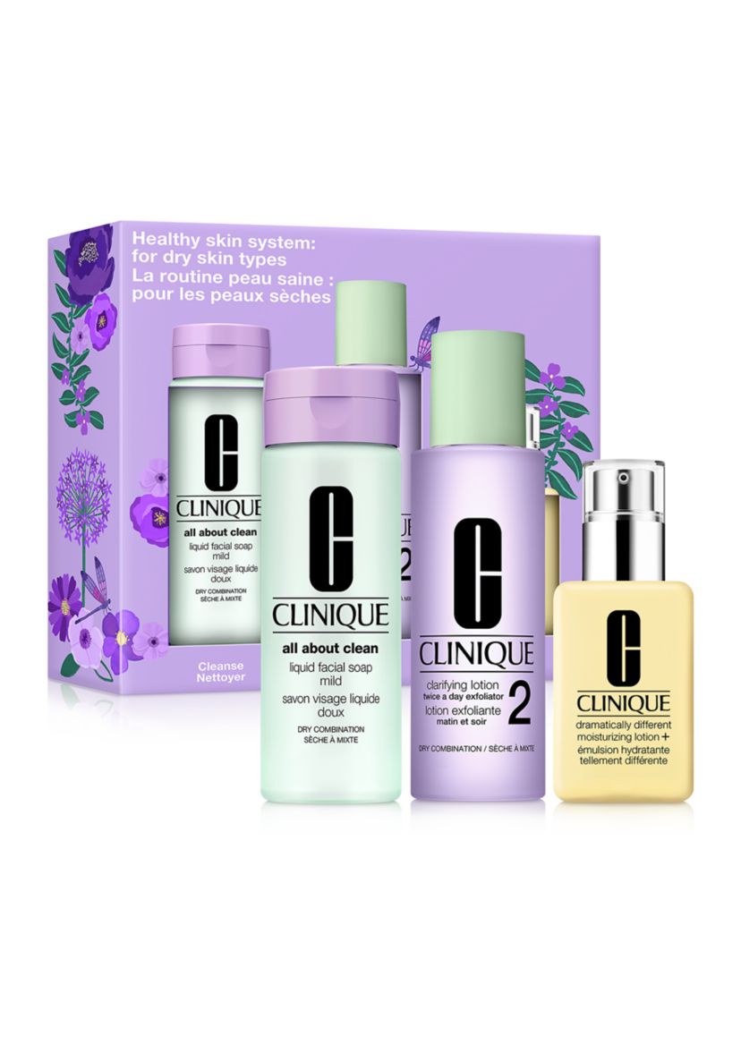 Clinique Healthy Skin 3-Step System Skincare Gift Set - $84 Value