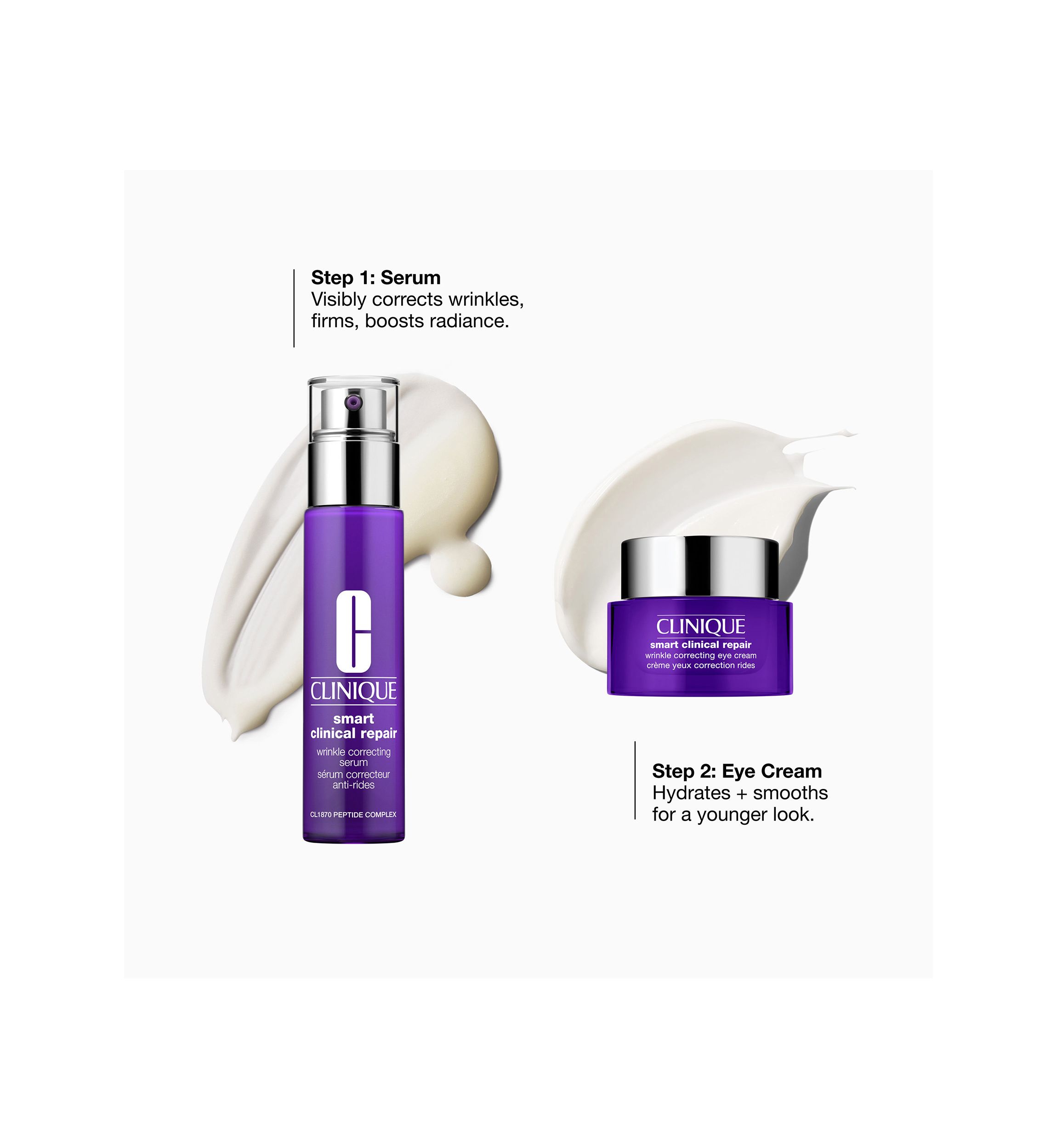 Clinique Smart De-Aging Serum and Eye Cream Holiday Duo - A $151