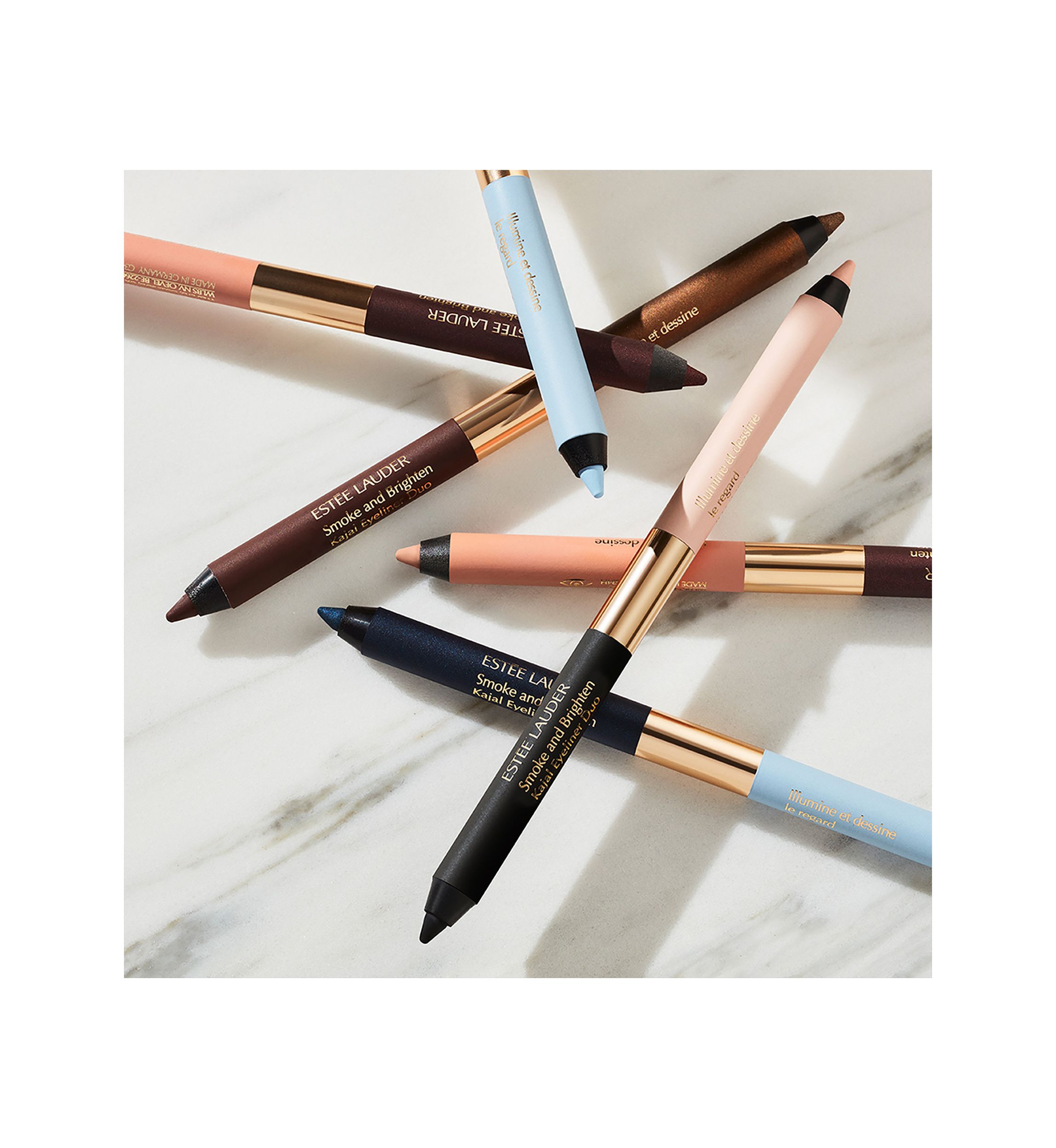 Smoke and Brighten Long-Lasting Waterproof Kajal Eyeliner Duo