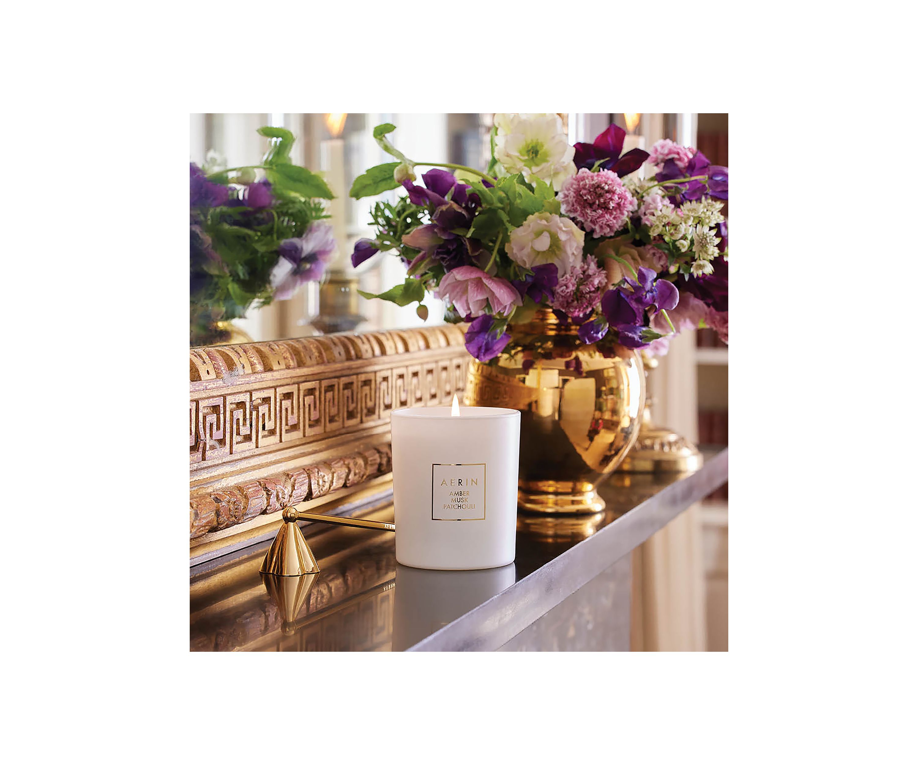AERIN Amber Musk Patchouli Scented Candle