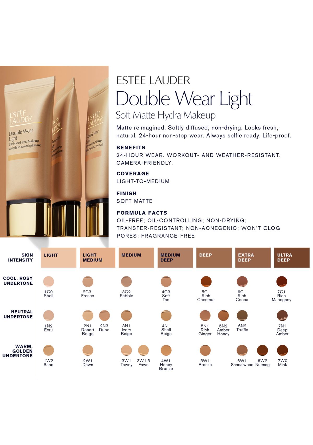 Double Wear Light Soft Matte Hydra Makeup