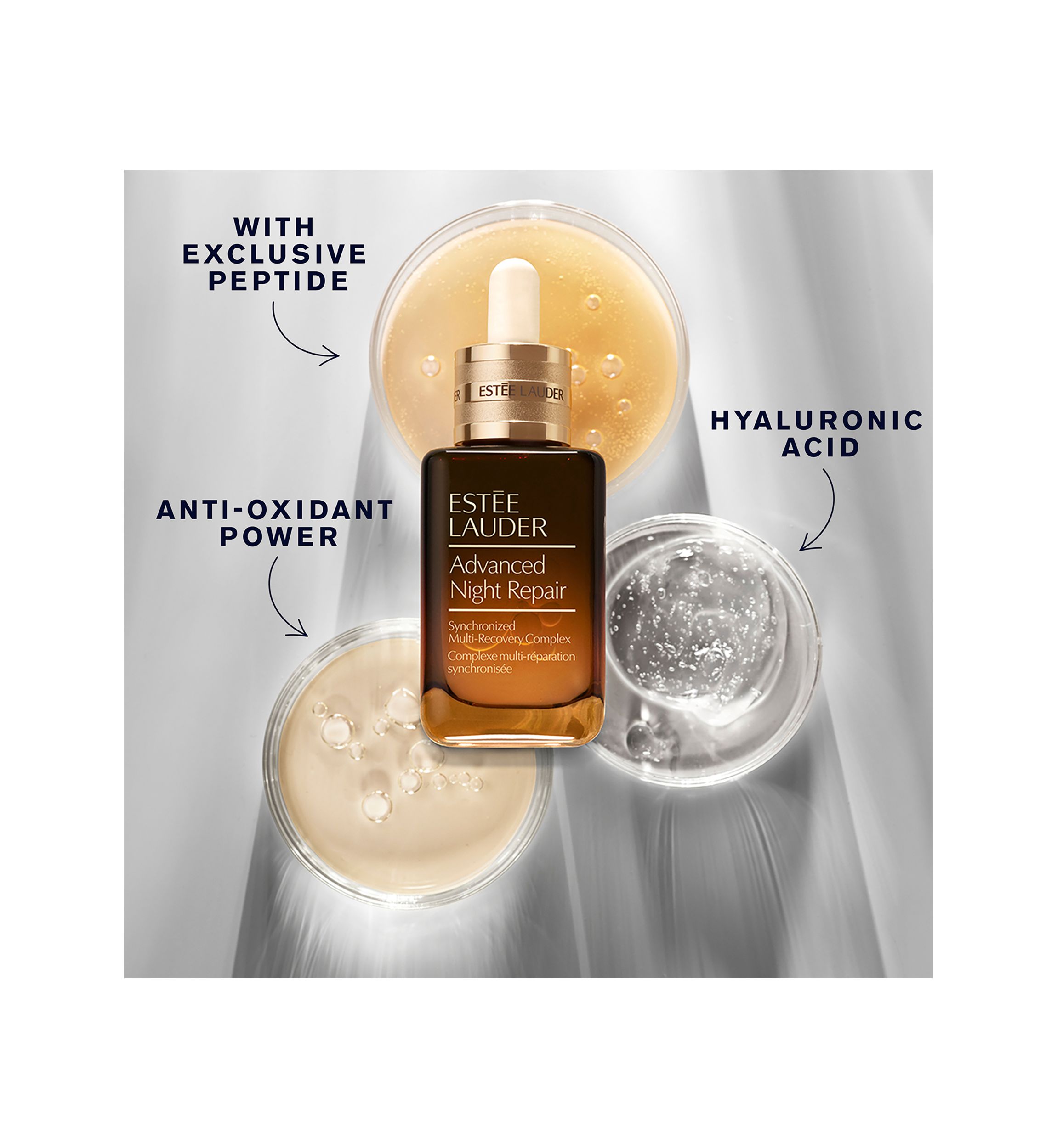 Advanced Night Repair Synchronized Multi-Recovery Complex Serum Duo with Hyaluronic Acid & Peptides