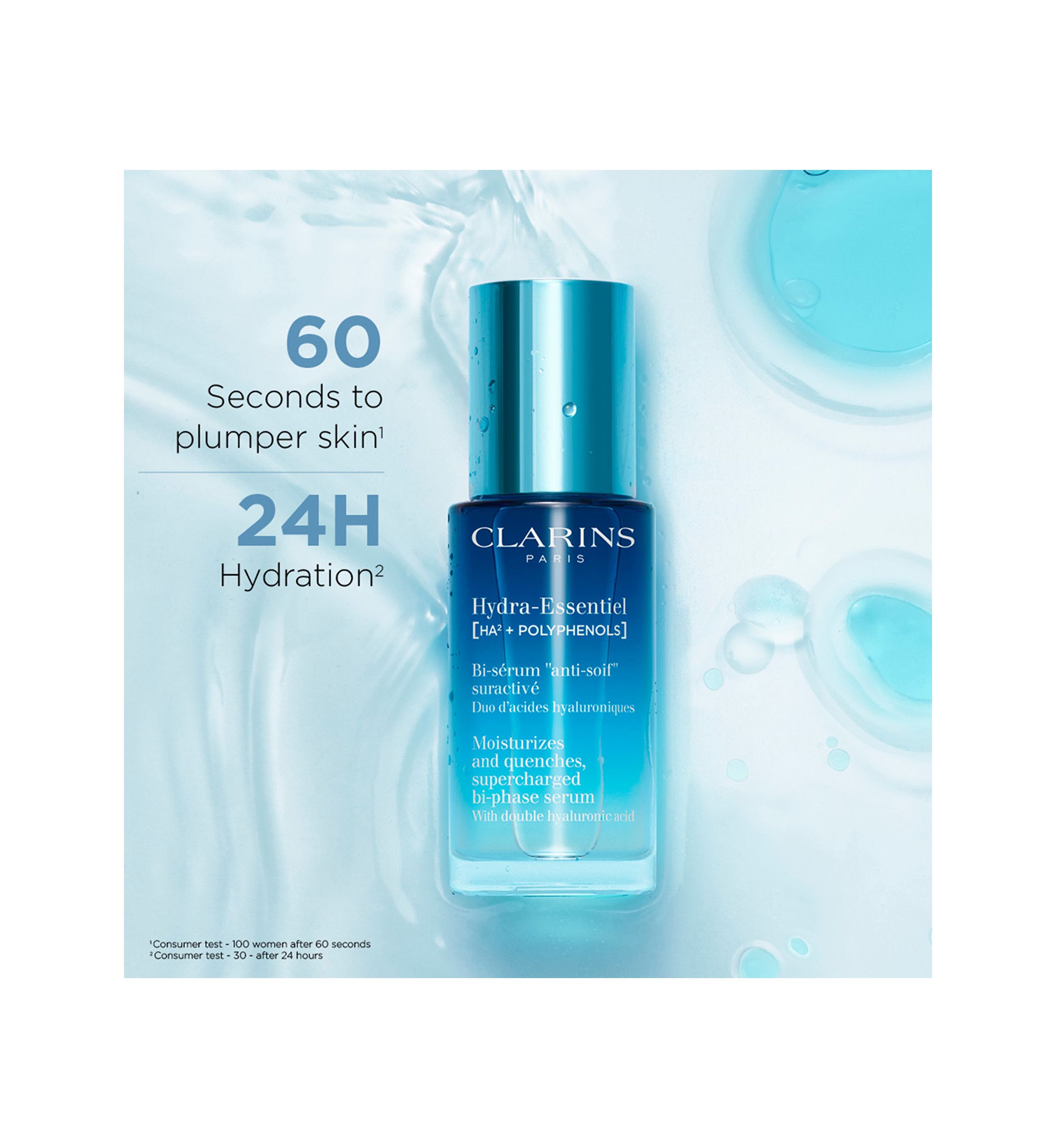Hydra-Essentiel Bi-Phase Face Serum with Double Hyaluronic Acid
