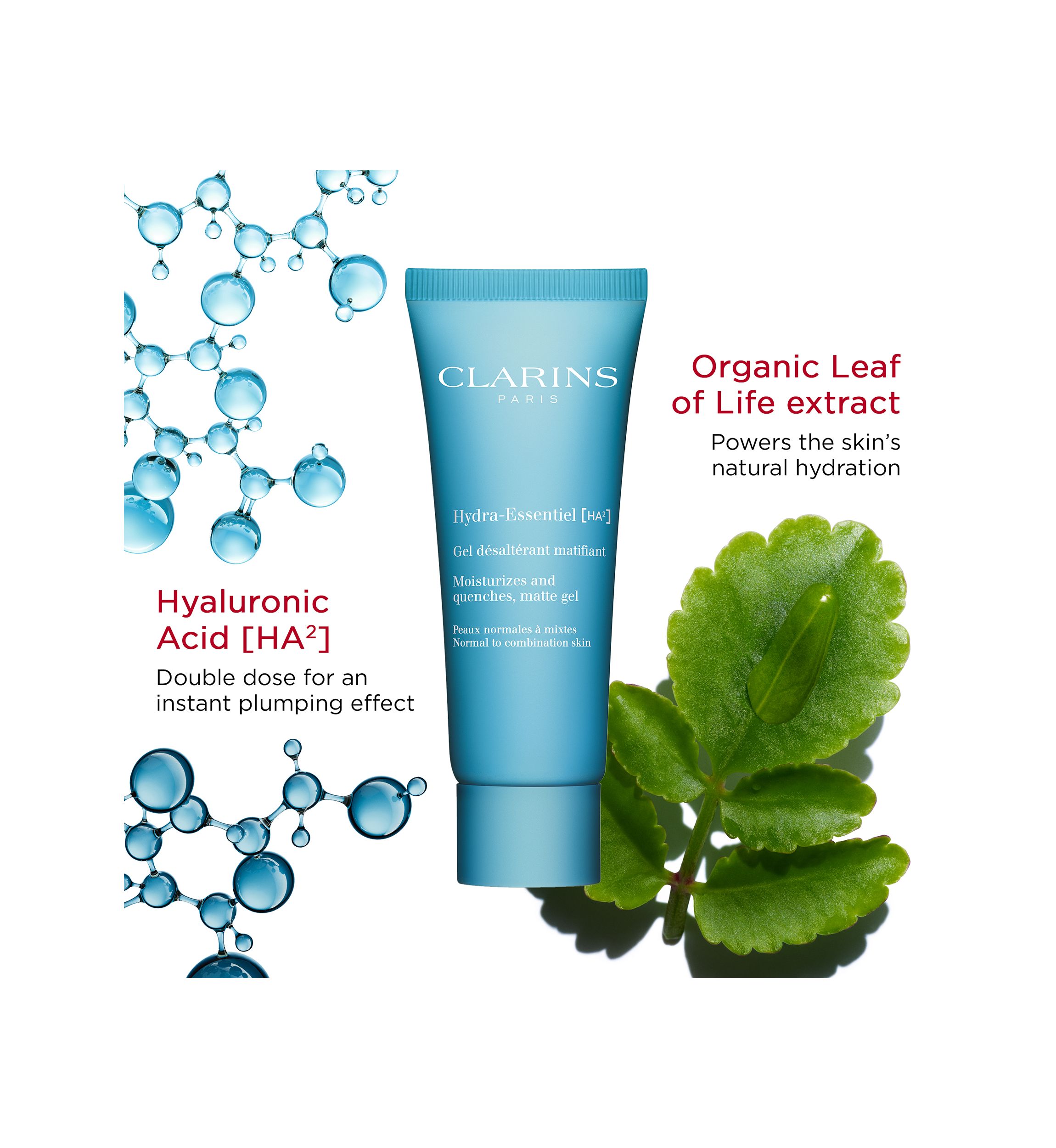Hydra-Essentiel Matte Gel Moisturizer with Double Hyaluronic Acid