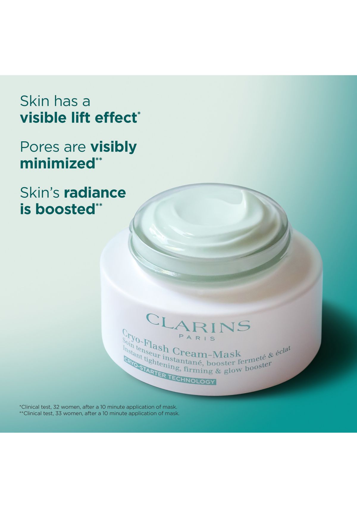 Cryo-Flash Instant Lift Effect & Glow Boosting Face Mask