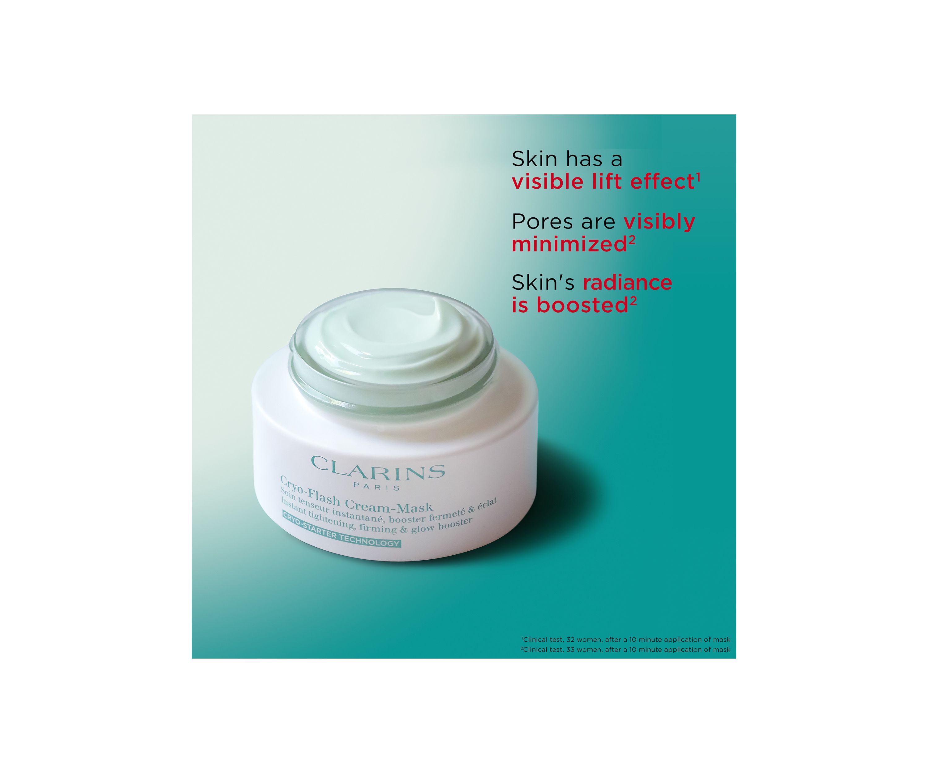 Cryo-Flash Instant Lift Effect & Glow Boosting Face Mask